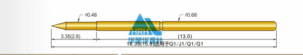 p50測(cè)試探針尺寸、50min測(cè)試探針尺寸、測(cè)試探針規(guī)格