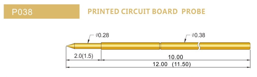 PA038探針尺寸，華榮華探針廠家